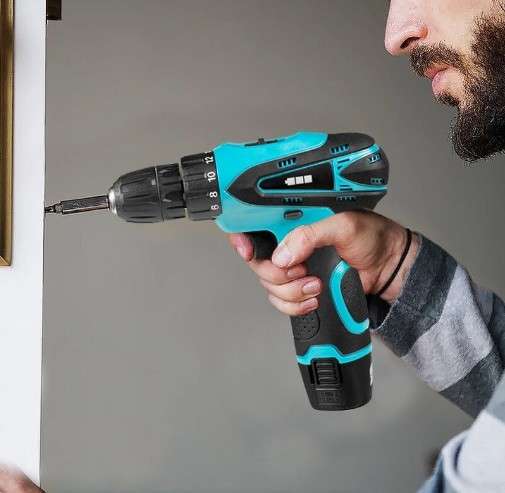 25 in 1 Cordless Rechargeable Drill Set with lithium ion battery - 12V