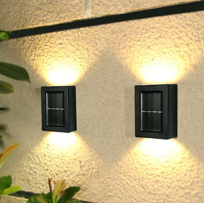 Double Sided - 2 Way - Solar Powered Wall light (2 PER PACK)