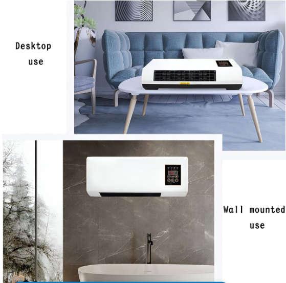 Wall mounted or mobile air conditioner/cooler with LED display & remote