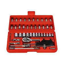 46 Pieces Chrome Vanadium Socket/Wrench Set
