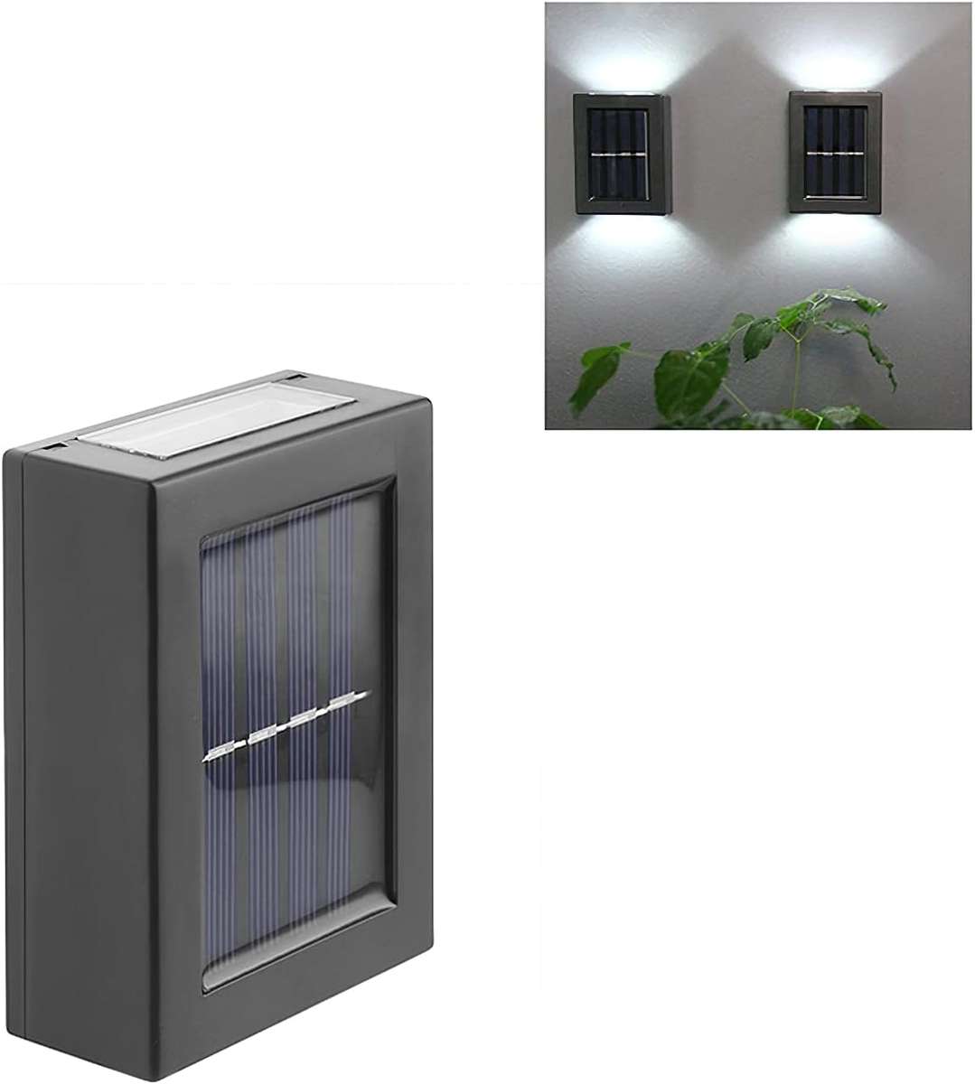 Double Sided - 2 Way - Solar Powered Wall light (2 PER PACK)