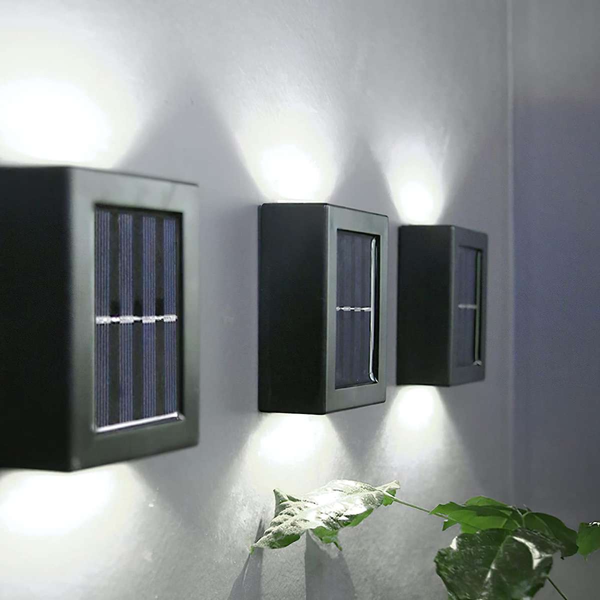 Double Sided - 2 Way - Solar Powered Wall light (2 PER PACK)