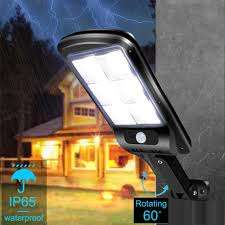 Favourable impression Outdoor 120 LEDs Solar Motion Sensor Induction Wall Light