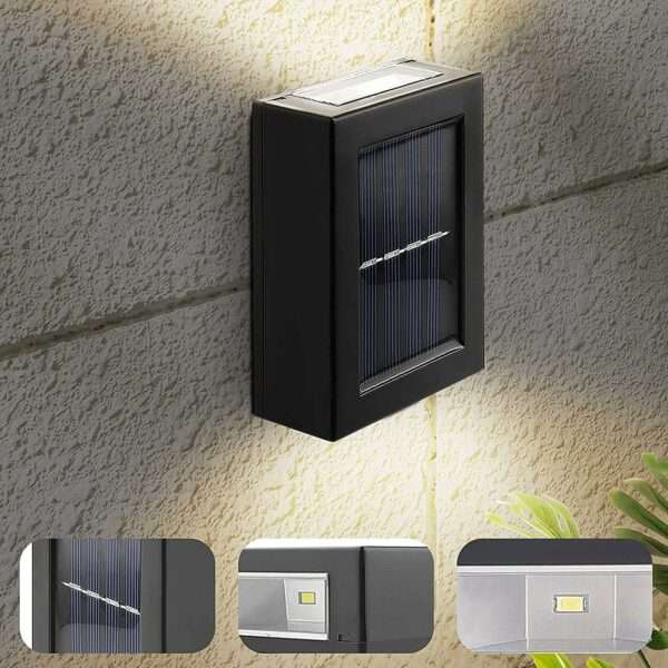 Double Sided - 2 Way - Solar Powered Wall light (2 PER PACK)