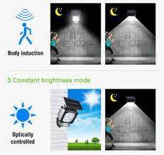 Outdoor Solar Wall Motion Sensor LED Spotlight with Panel - NO ELECTRICITY NEEDED!