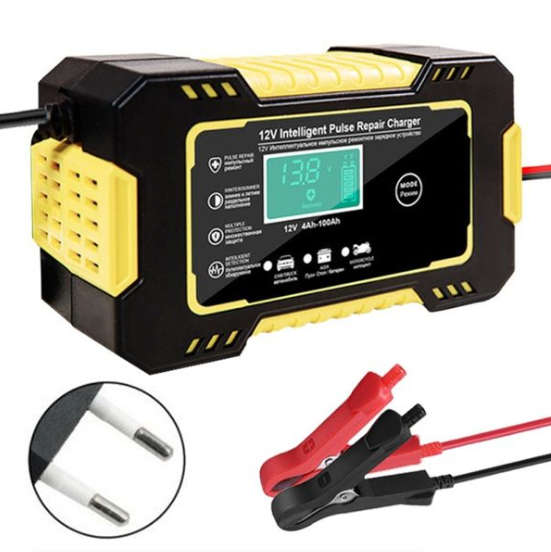 12V Pulse Battery Charger with LCD Display