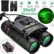 30x60 Compact Pocket Size Binoculars with Night Vision and Powerful Folding Telescope