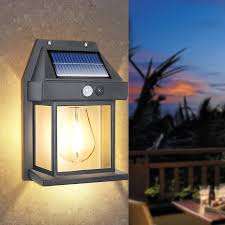 Solar Wall Lantern - Outdoor Wireless Dusk To Dawn Motion Sensor Led Lights - NO ELECTRICITY NEEDED!