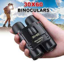 30x60 Compact Pocket Size Binoculars with Night Vision and Powerful Folding Telescope