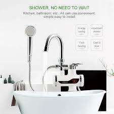 Instant heating water faucet with handshower