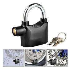 COMBO:  1 x110dcb Kinbar security alarm padlock with 2 x Anti-theft Alarm doorstoppers