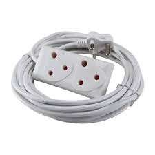 20m Extension Cord with Two-Way Multi-Plug Extension Lead