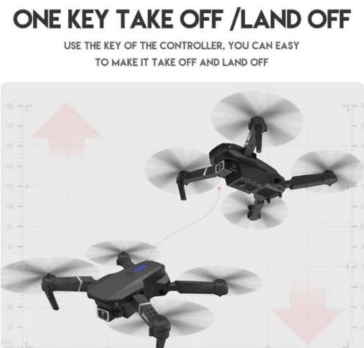 E88 - Dual Camera Drone With One Key Take off And Landing