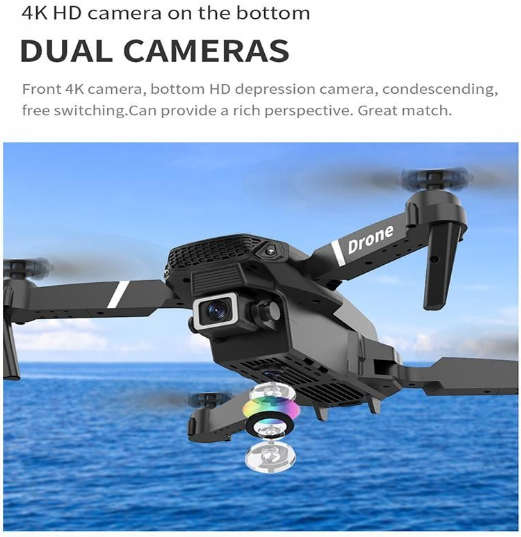 E88 - Dual Camera Drone With One Key Take off And Landing