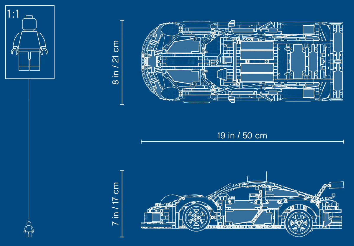 LEGO® Technic - Porsche 911 RSR (42096)