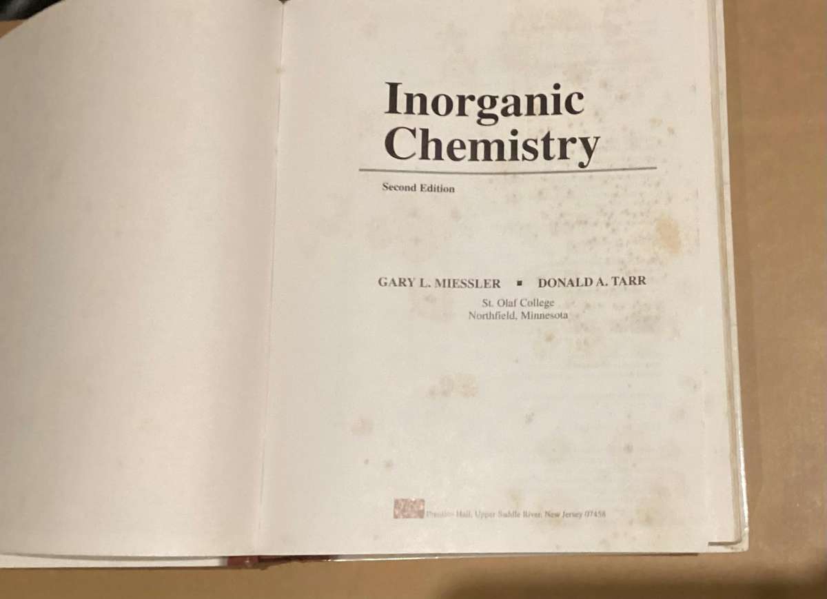 Inorganic Chemistry - 2nd Edition by Gary L. Miessler & Donald A. Tarr