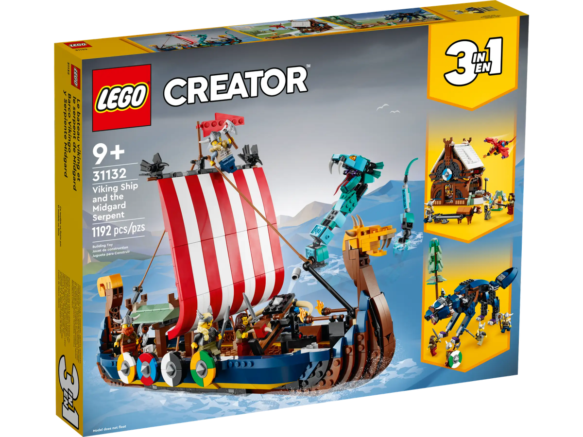LEGO® Creator 3in1 - Viking Ship and the Midgard Serpent (31132)