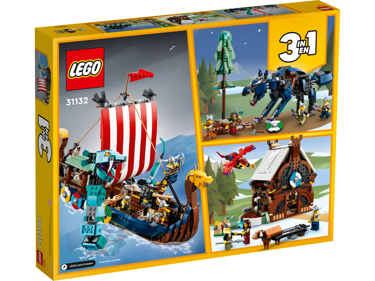 LEGO® Creator 3in1 - Viking Ship and the Midgard Serpent (31132)