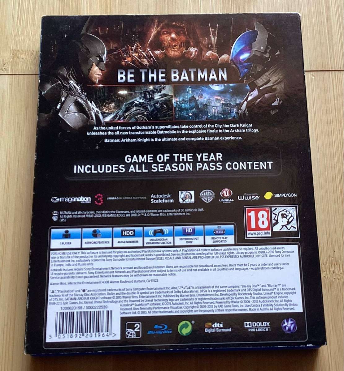 Batman Arkham Knight - Game of the Year Edition (PS4)