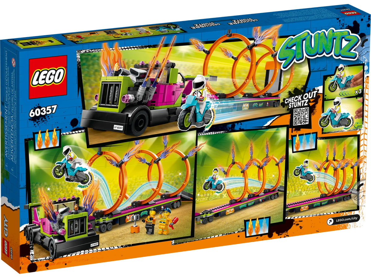 LEGO® City Stuntz - Stunt Truck & Ring of Fire Challenge (60357)