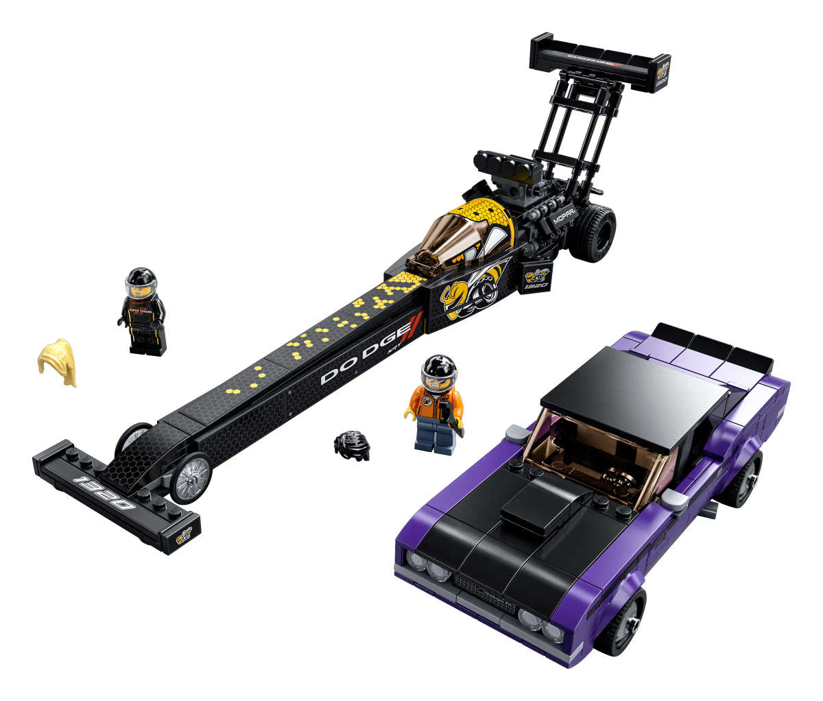 LEGO® Speed Champions - Mopar Dodge//SRT Top Fuel Dragster and 1970 Dodge Challenger T/A (76904)