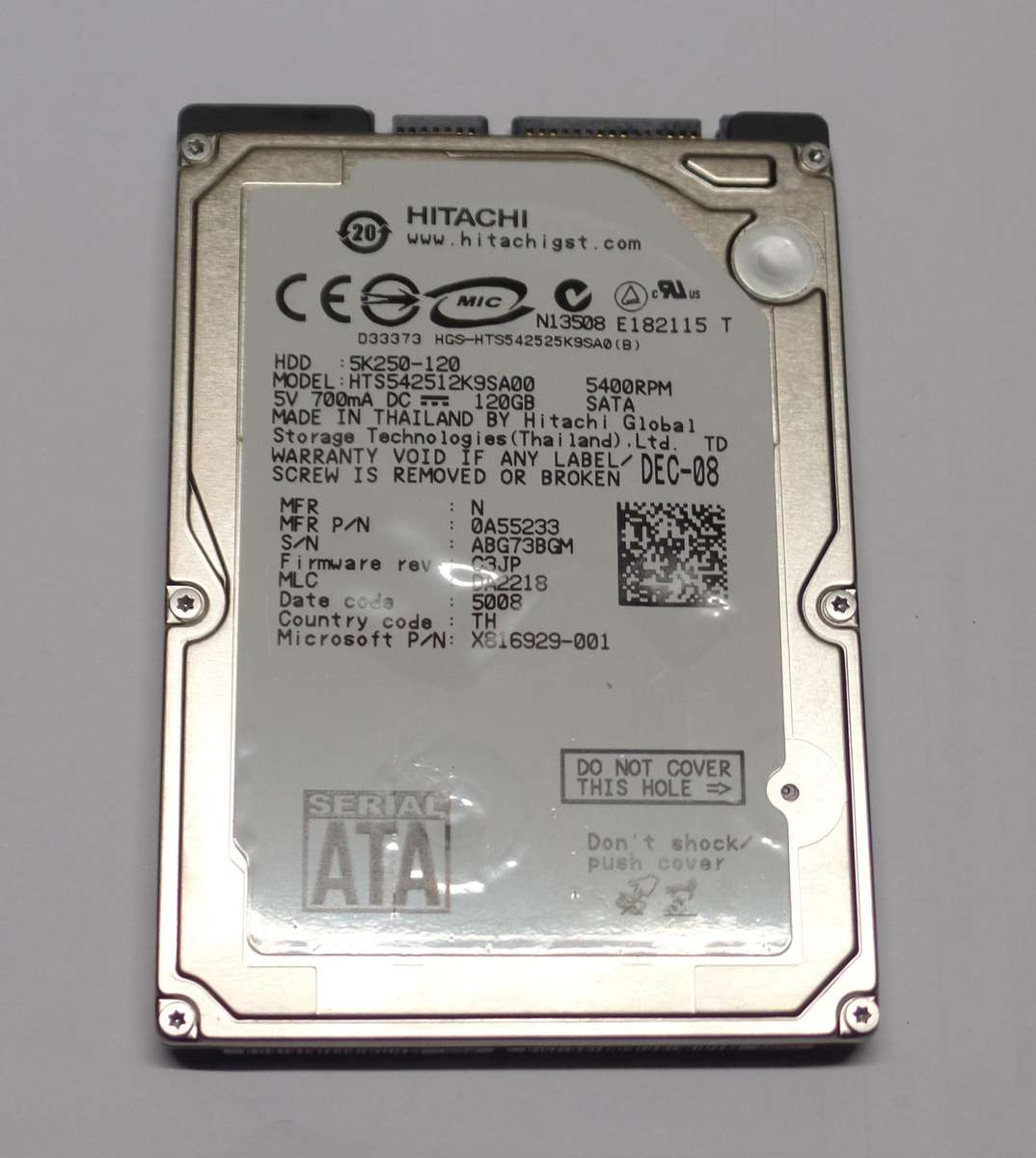 Internal Drives - Hitachi 120GB Laptop HDD for sale in Pretoria ...