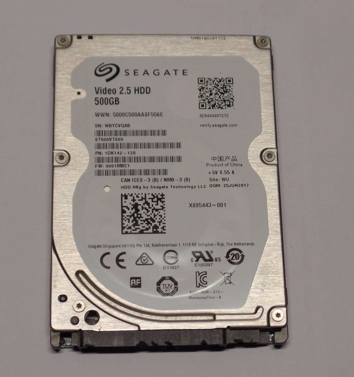 Seagate 500GB Laptop HDD