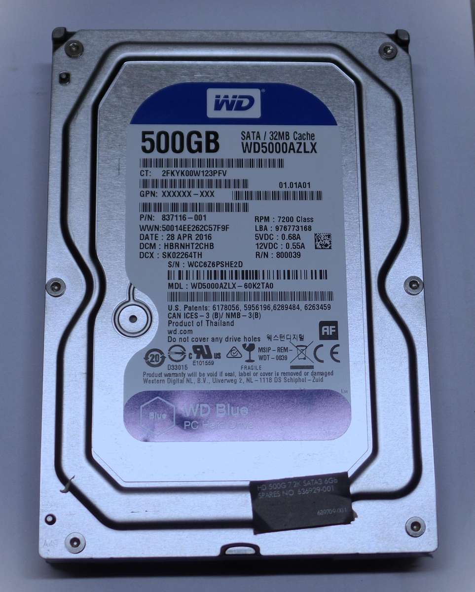 WD Blue 500GB Desktop HDD