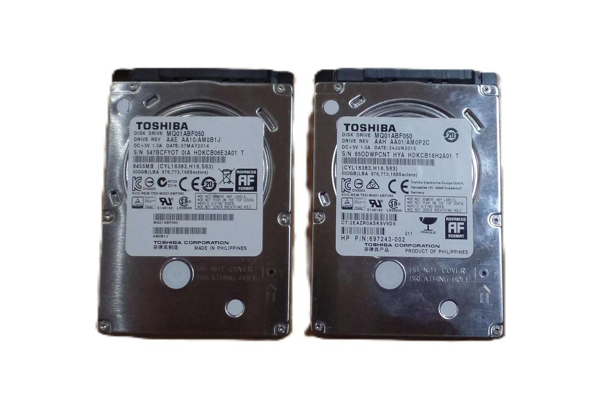 Toshiba 500GB Laptop HDD
