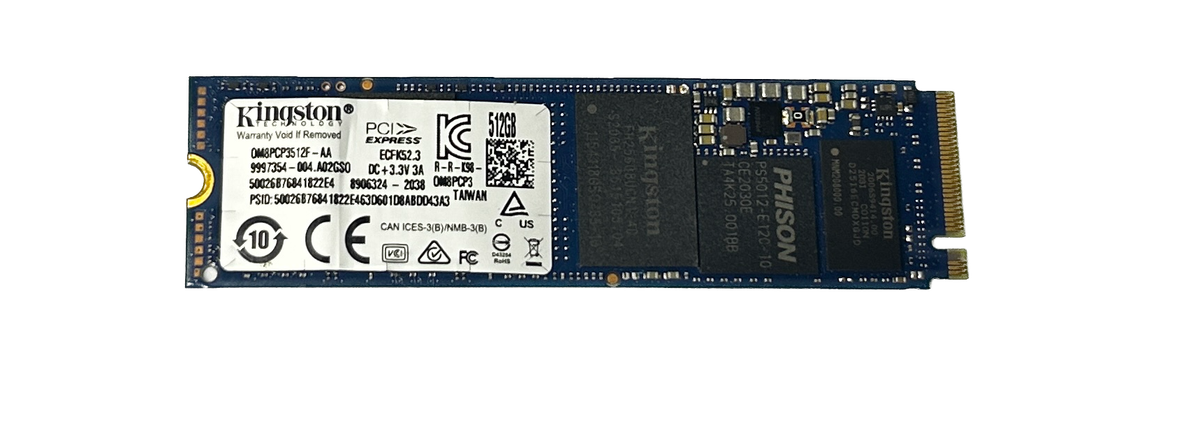 KINGSTON 512GB m.2 2280 PCIe SSD