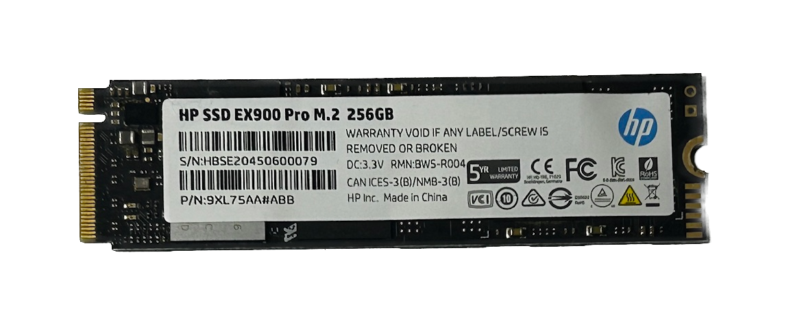 HP EX900 Pro 256GB m.2 2280 PCIe 3.0 3D TLC NAND SSD