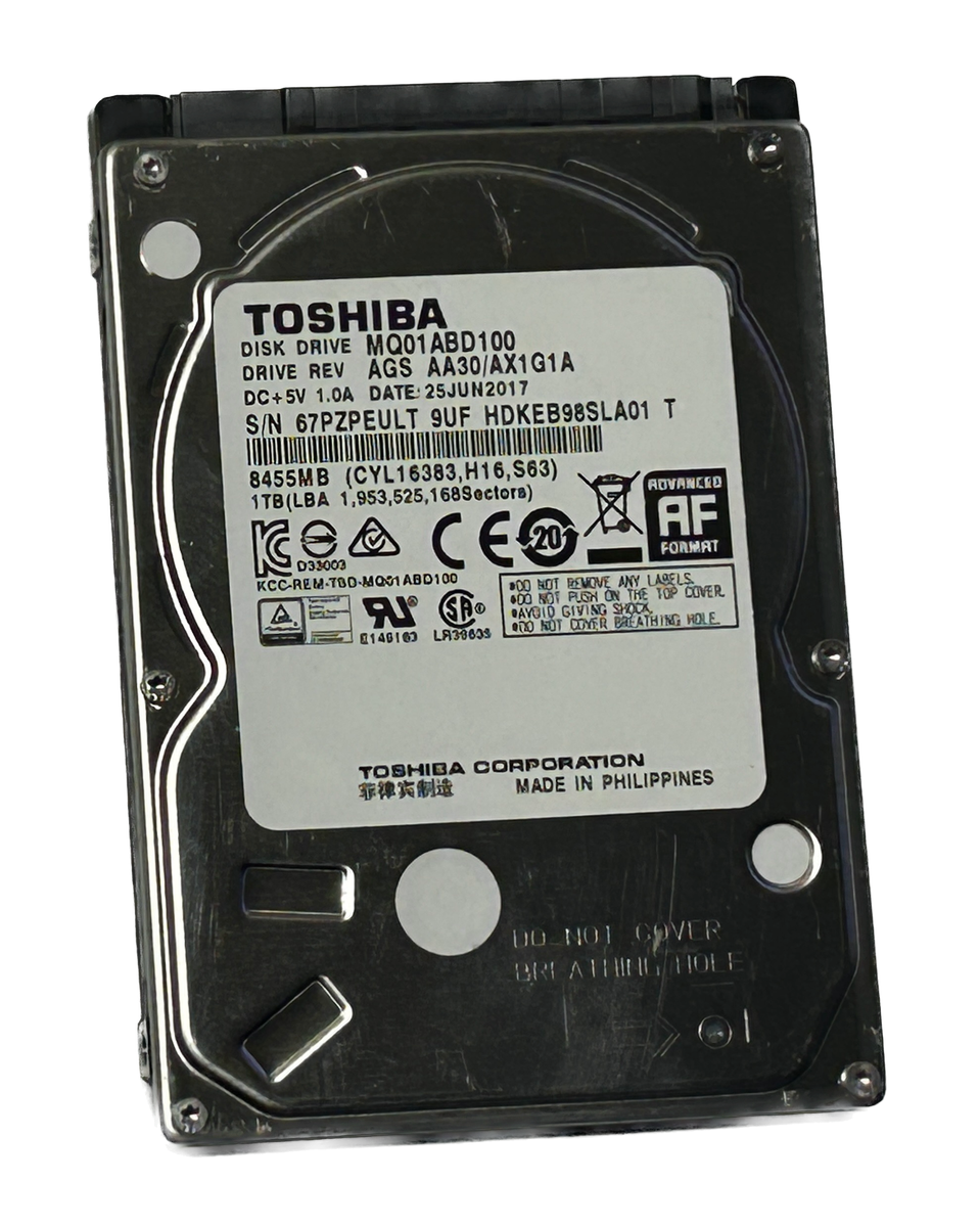 Toshiba 1TB Laptop HDD