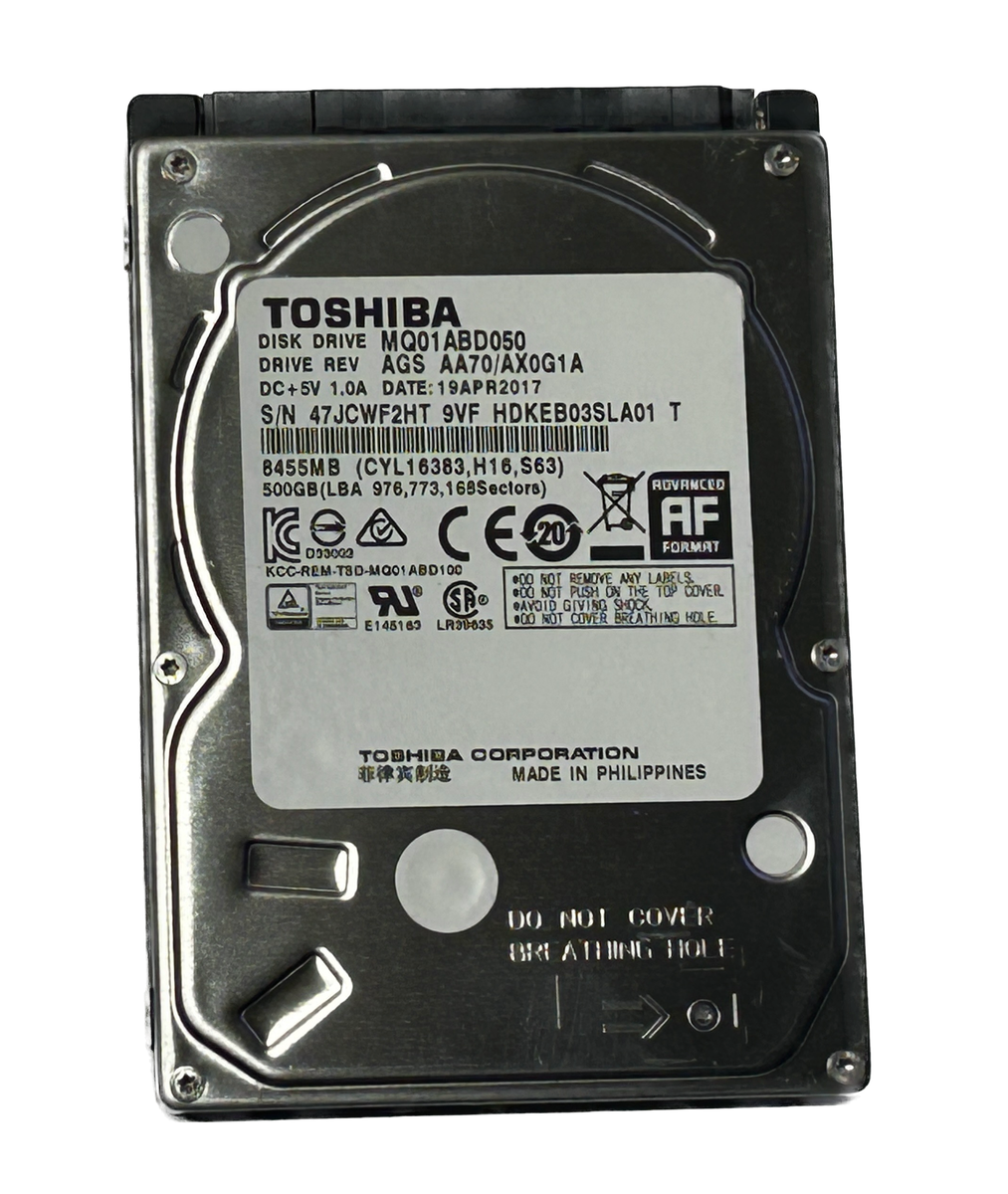 Toshiba 500GB Laptop HDD