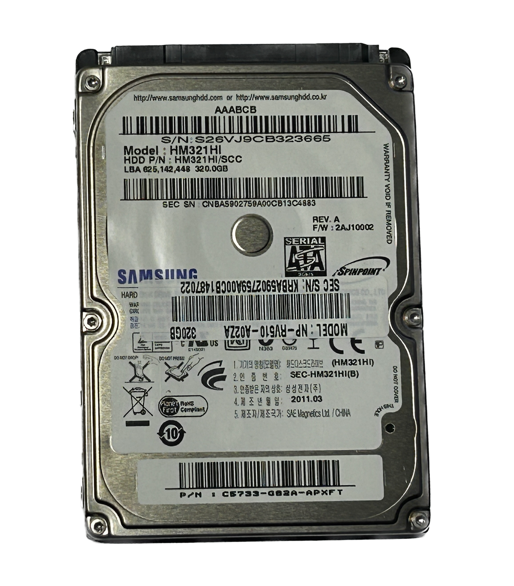Samsung 320GB Laptop HDD *ON TIME 171 DAYS*