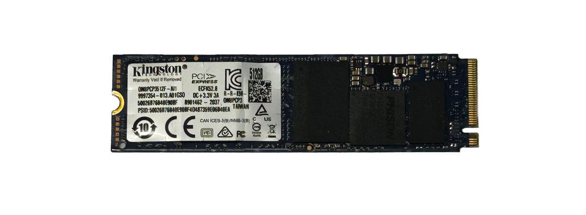 KINGSTON 512GB m.2 2280 PCIe 3.0 SSD