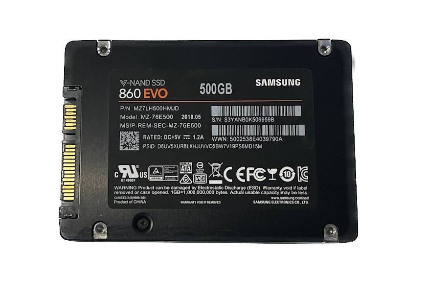 Samsung 860 EVO 500GB 2.5` SSD *ONLY 30 DAYS ON TIME*