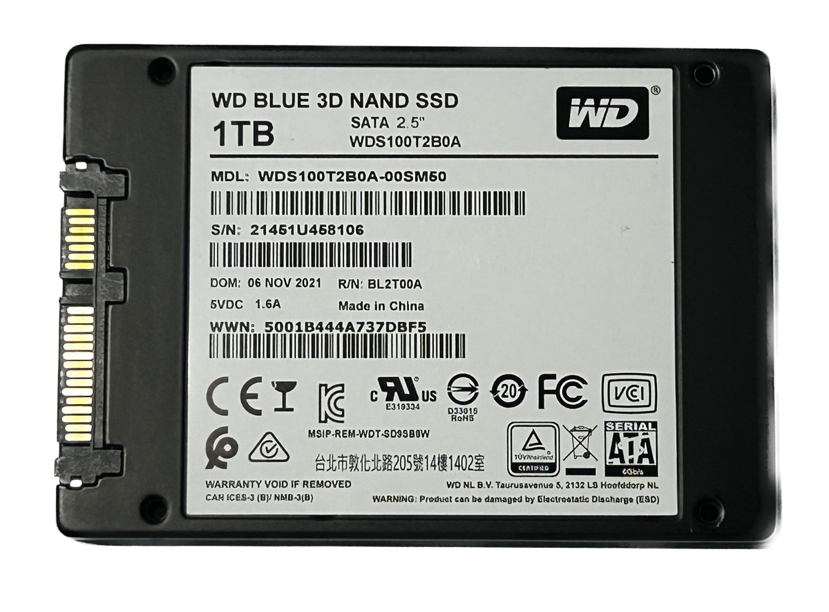 WD Blue 1TB 2.5" SSD