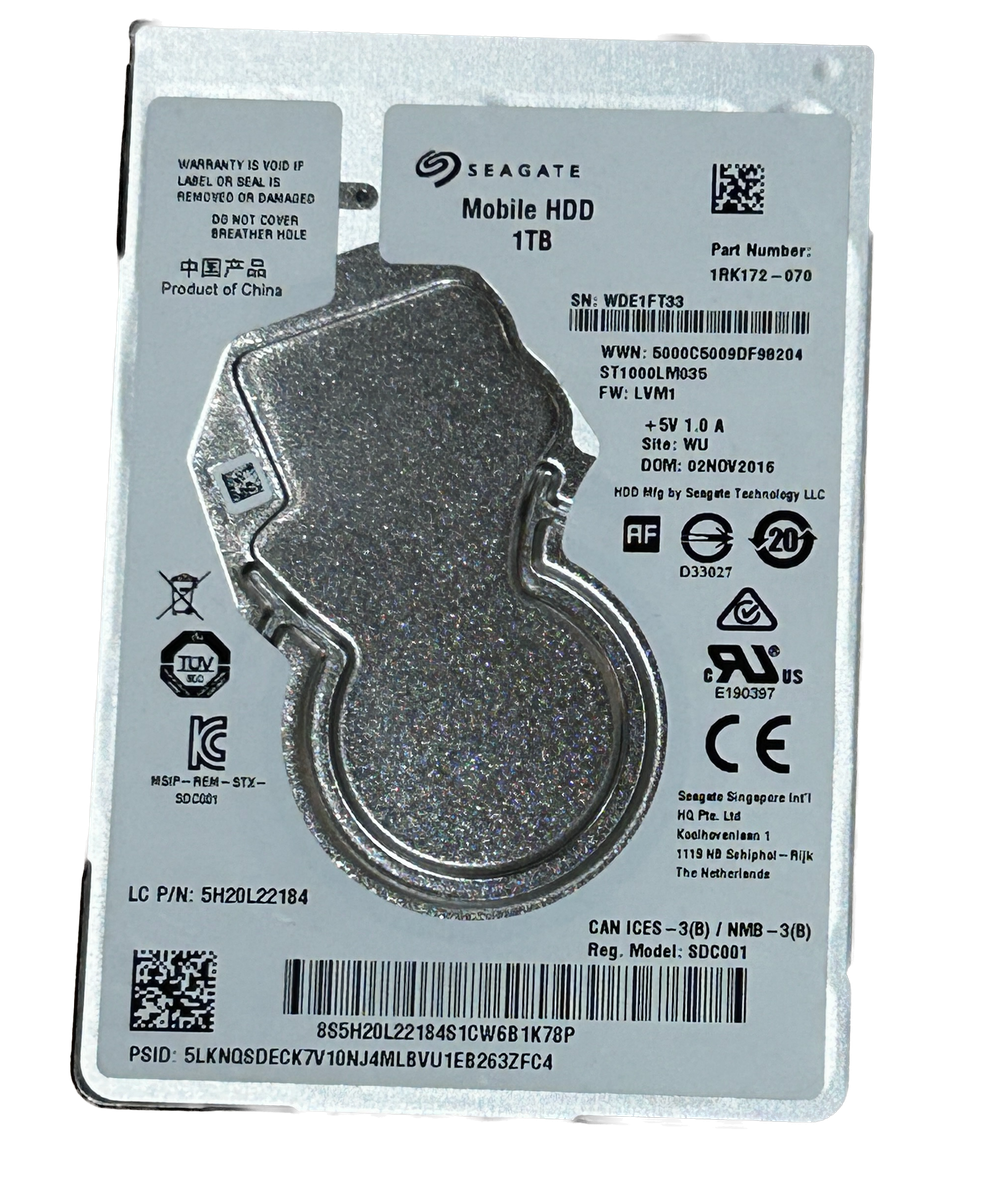 Seagate 1TB Laptop HDD