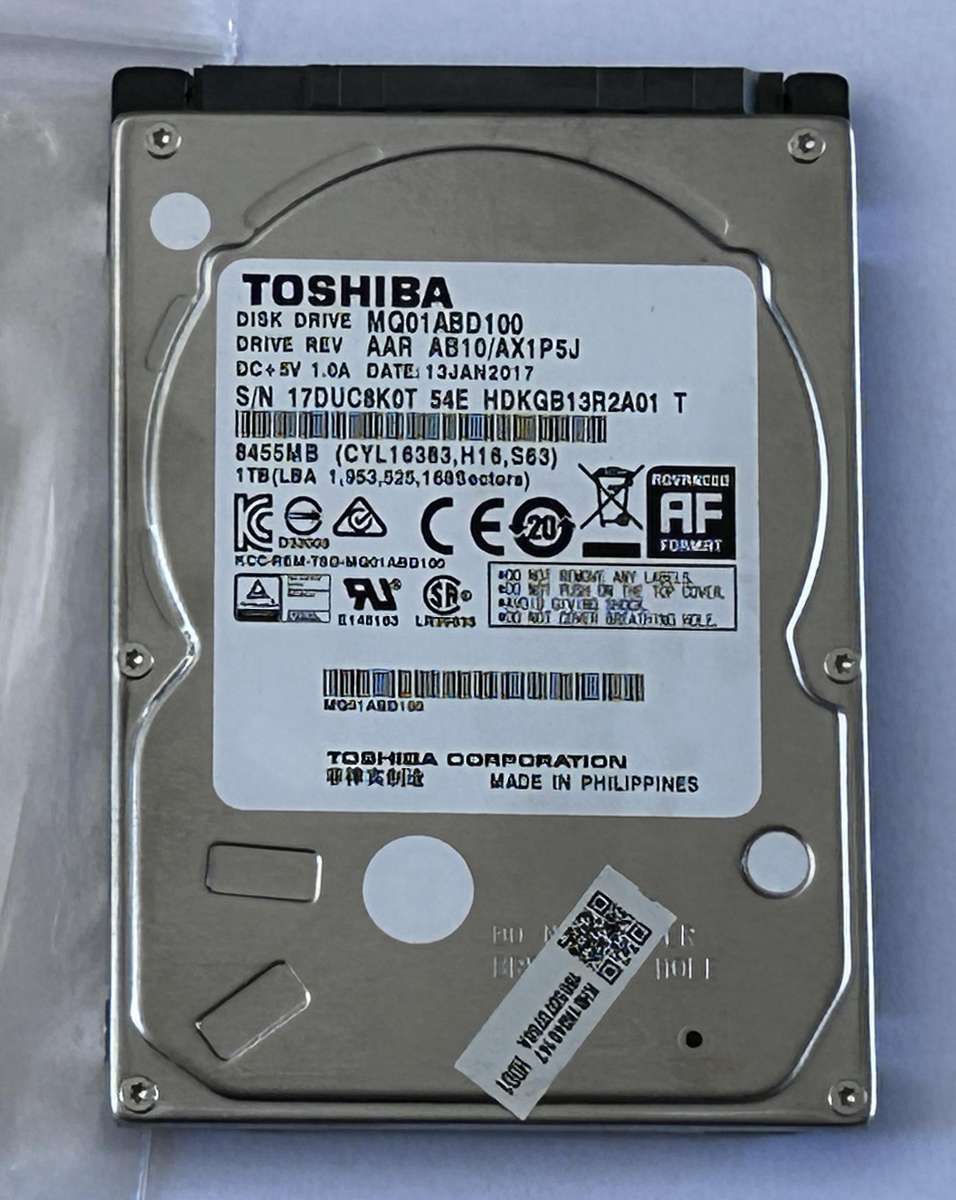 Toshiba 1TB Laptop HDD