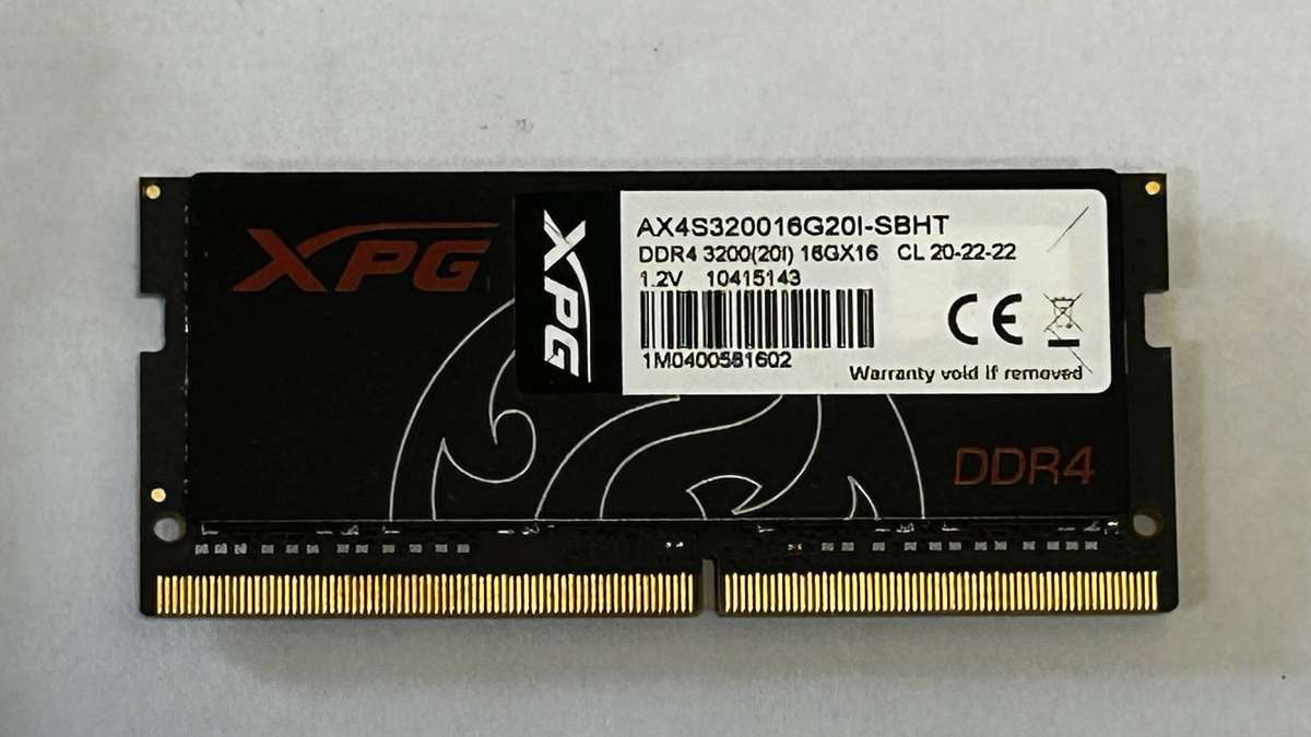XPG 16GB DDR4 3200 Laptop Memory
