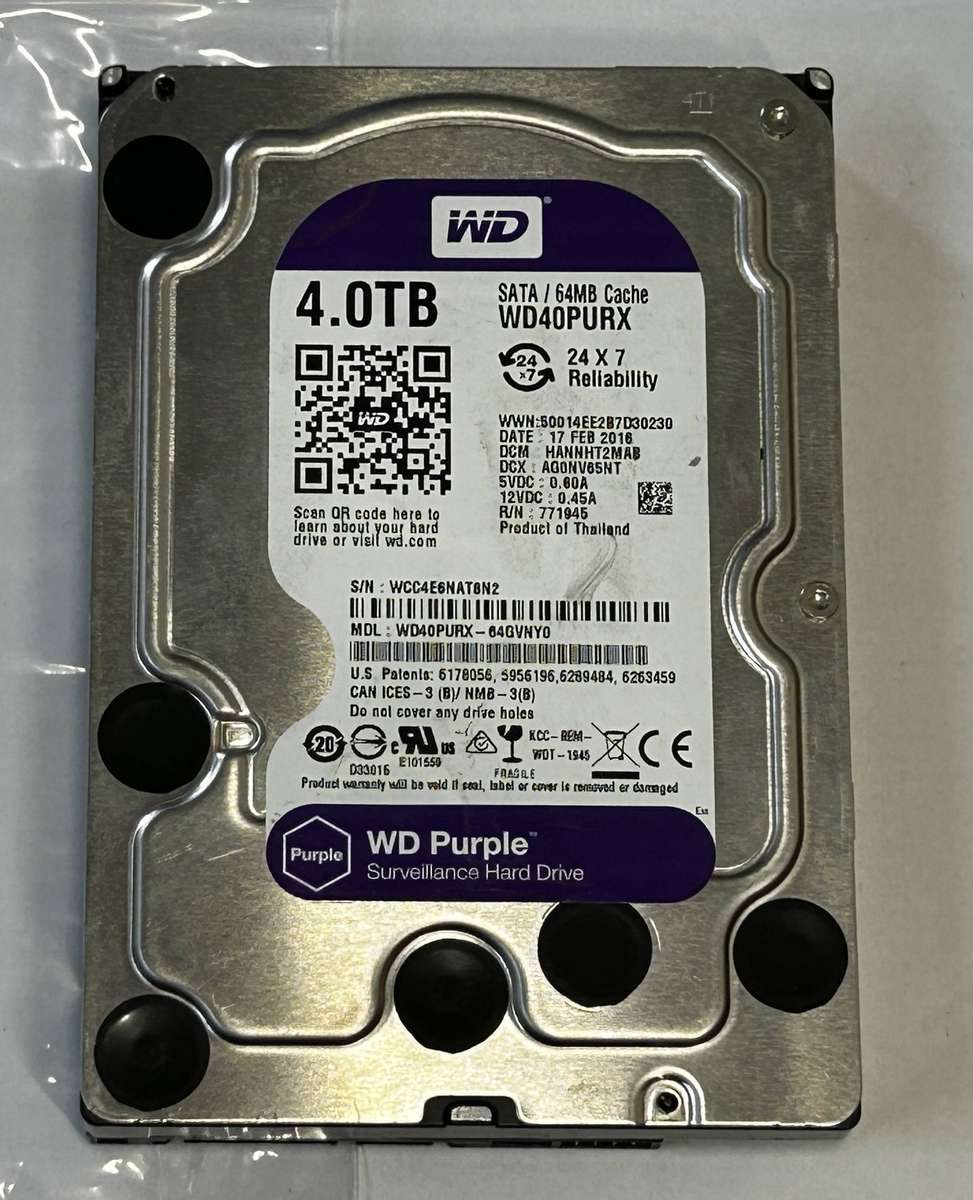 WD Purple 4TB Desktop HDD