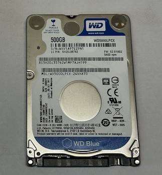 WD Blue 500GB Laptop HDD