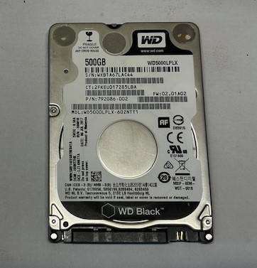 WD Black 500GB 2.5` HDD