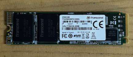 Transcend 256GB m.2 2280 NVMe SSD