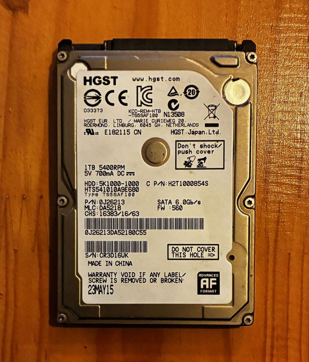Hitachi 1TB Laptop HDD