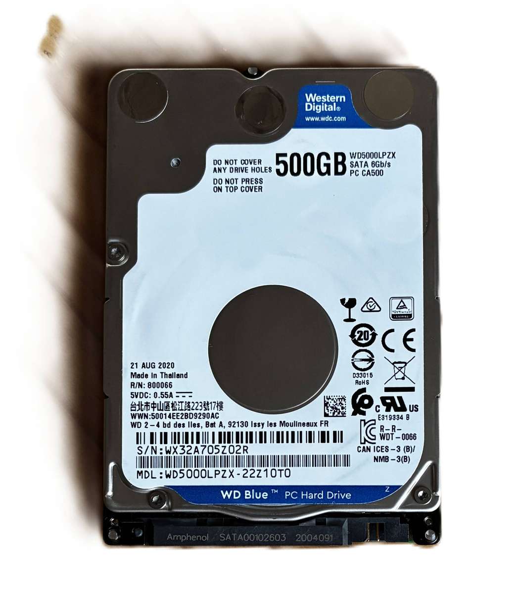 WD Blue 500GB Laptop HDD *POWER ON TIME 18 DAYS*