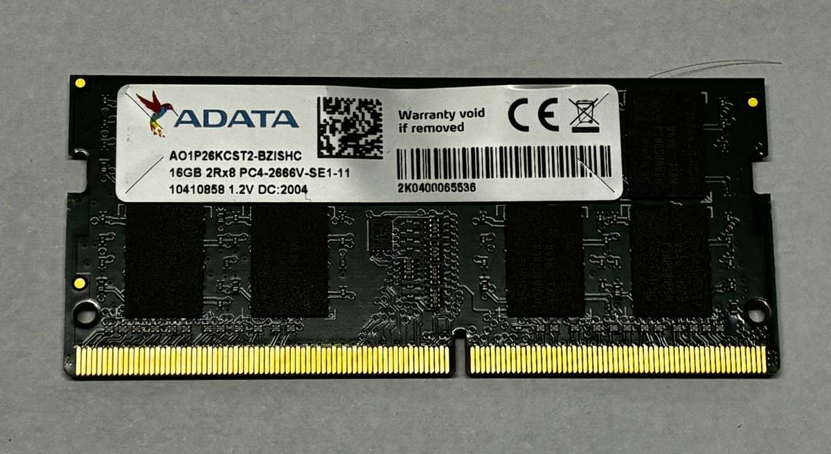 ADATA 16GB PC4 2666 Laptop Memory