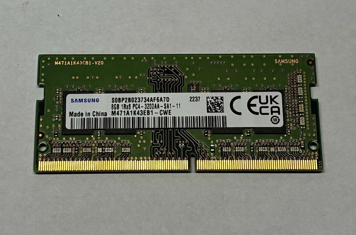 SAMSUNG 8GB PC4 3200 Laptop Memory