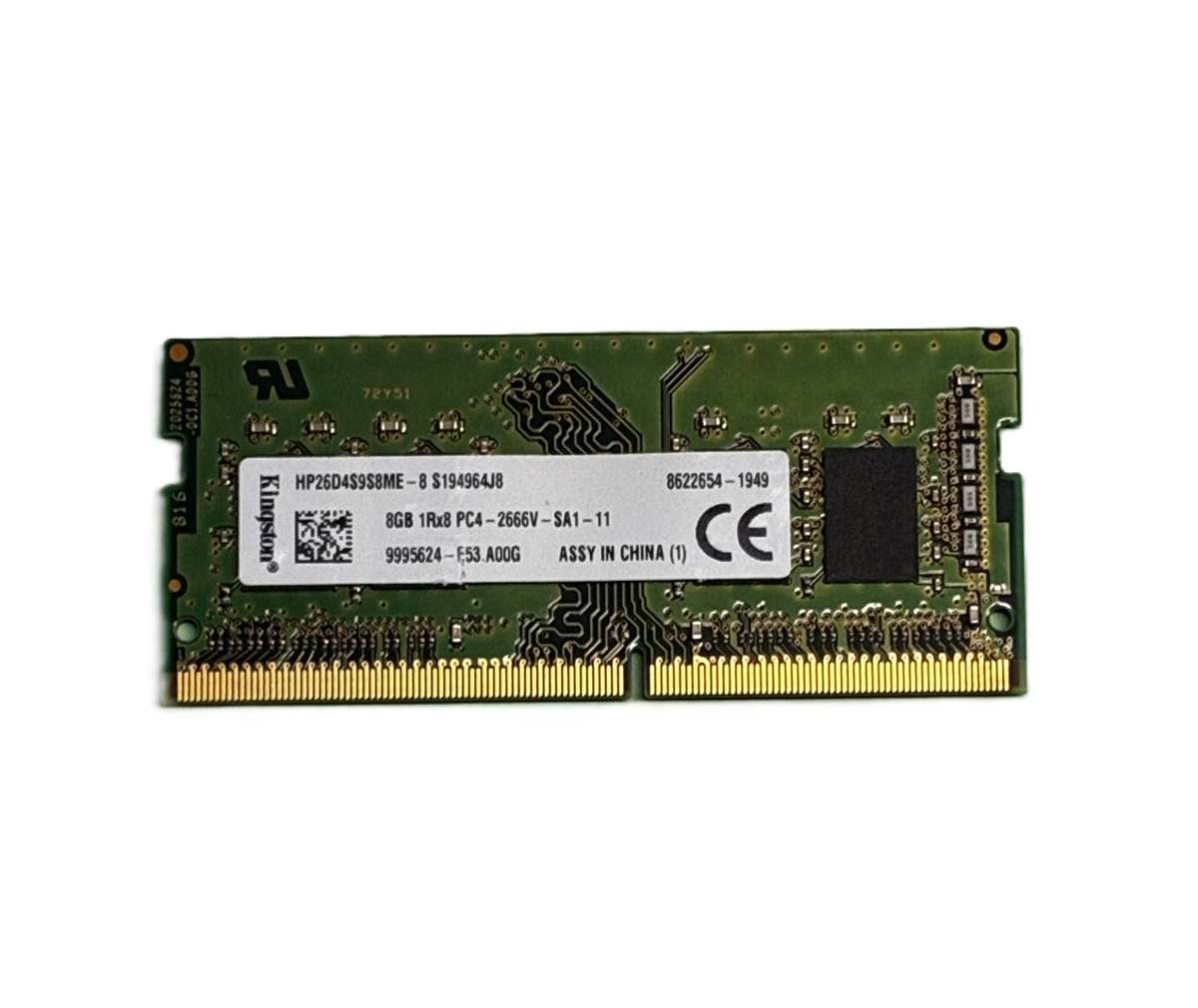 KINGSTON 8GB PC4 2666 Laptop Memory
