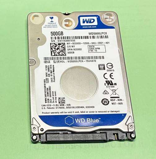 WD Blue 500GB Laptop HDD